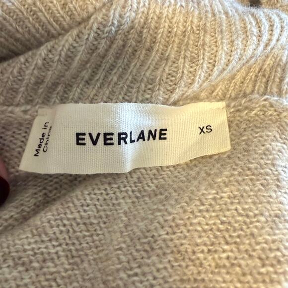 Everlane The Boxy Turtleneck Sweater In Cashmere In Canvas Size XS New - Picture 12 of 13